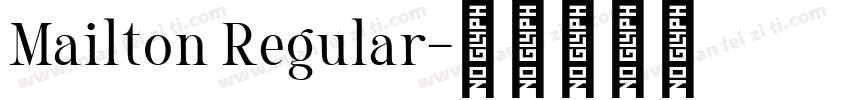 Mailton Regular字体转换